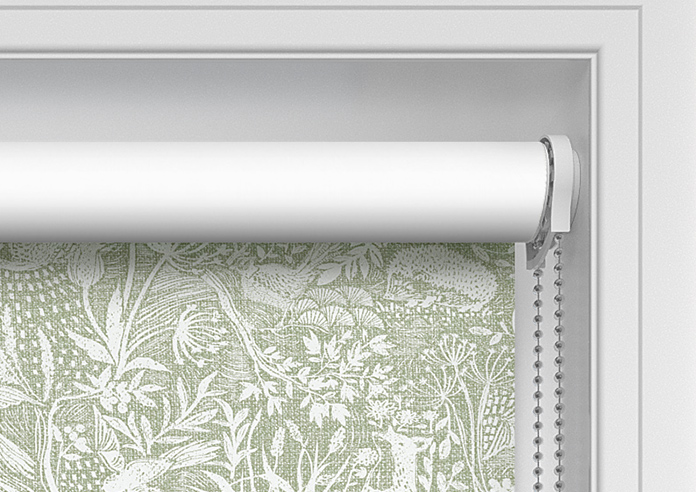 Folk Meadows, Greenery - Twist&Fit Roller Blind - Image 11
